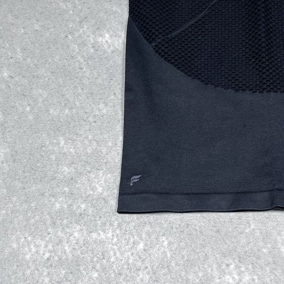 Fabletics Tank Top Womens Size Small Black Seamless Athletic Racerback - Picture 6 of 9